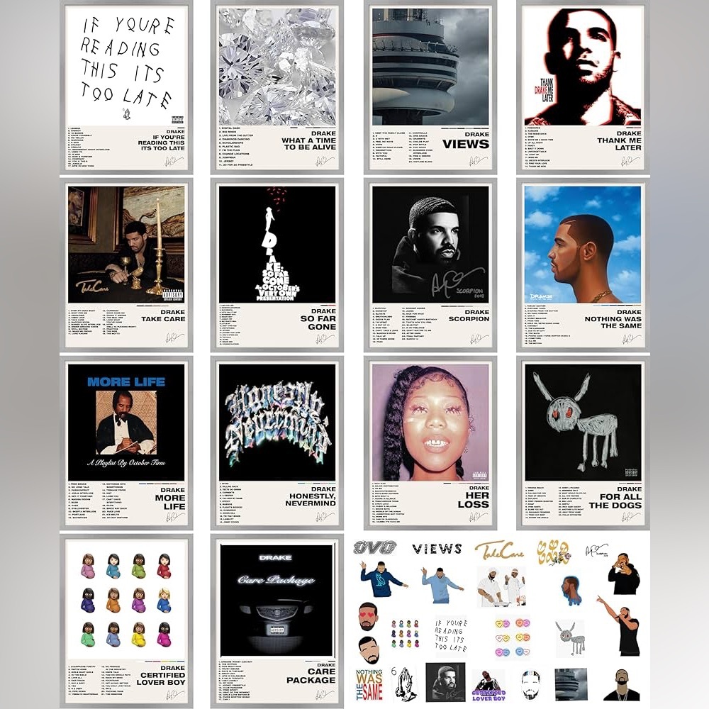 Unique America 14 Pcs|Drake Posters